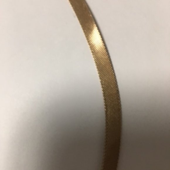 Vintage Christian Dior Germany Gold Tone Mesh Choker Necklace - Picture 7 of 11